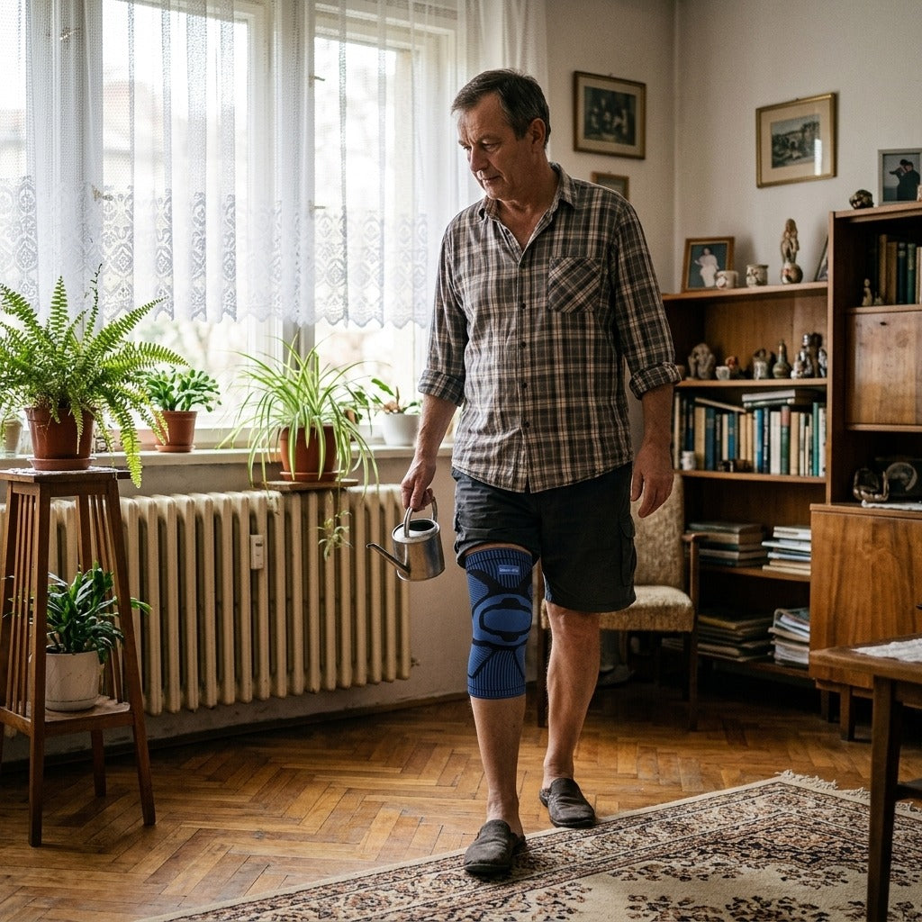 Térdtámasz oldalsó stabilizátorokkal - otthon