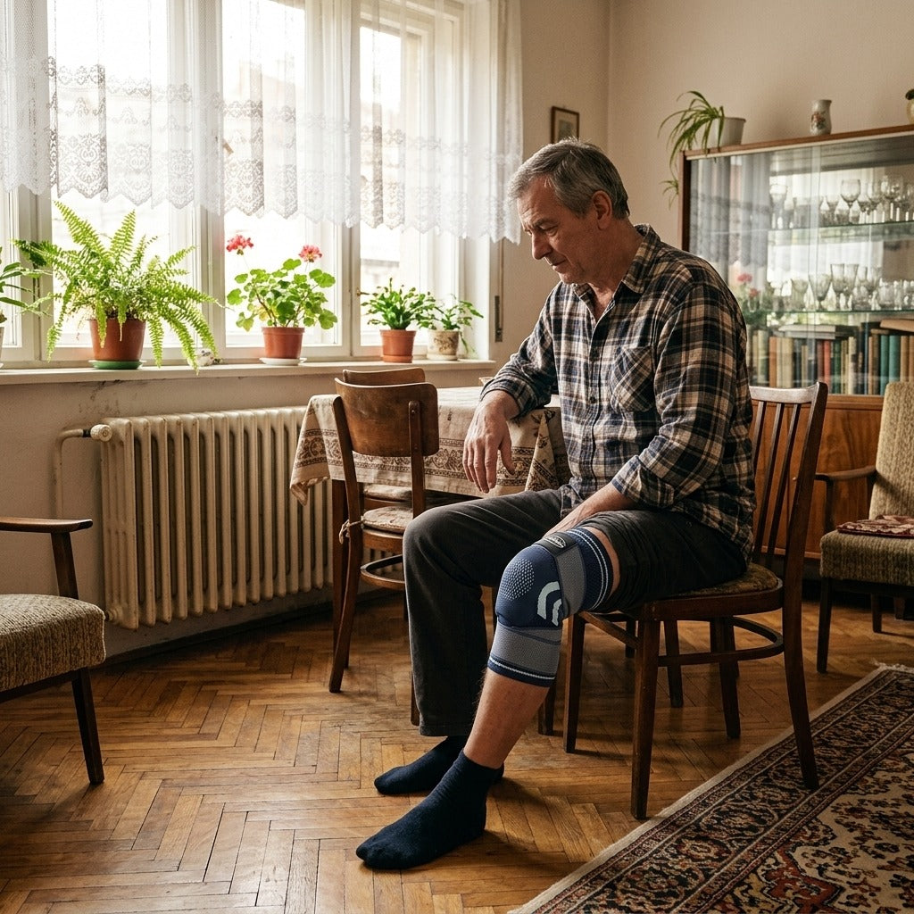 Kompressziós térdszorító nőknek és férfiaknak - otthon
