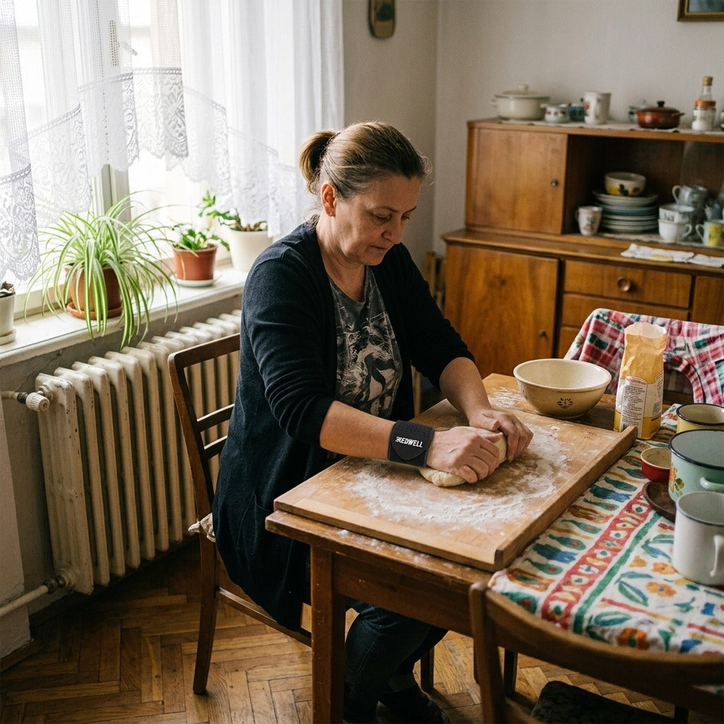 Kötött csuklópánt - otthon