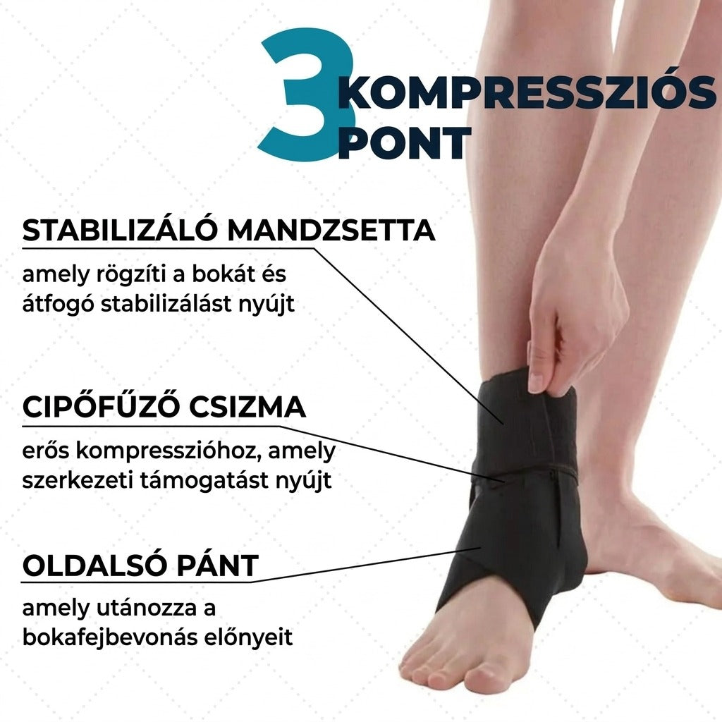 Boka támogatás 3 kompressziós ponttal és mandzsettával