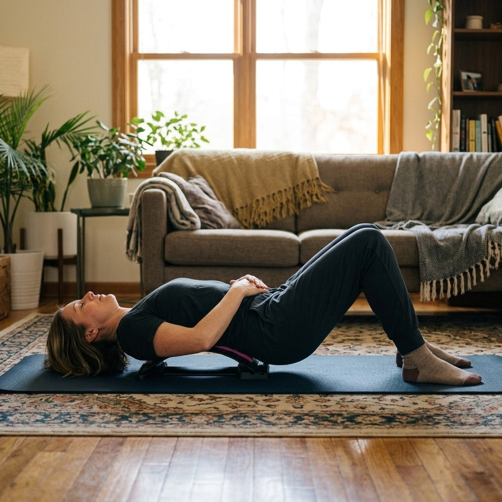 Lumbar Back Stretching Tool - at home