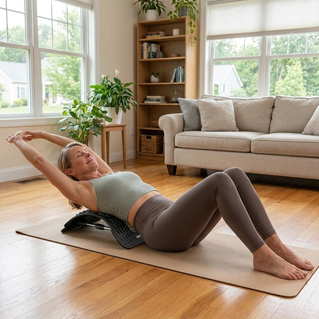 Lumbar Stretcher for Yoga and Back Opening - in everyday life