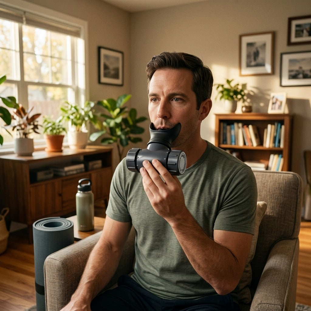 Lung Function Breathing Exercise Mouthpiece - at home