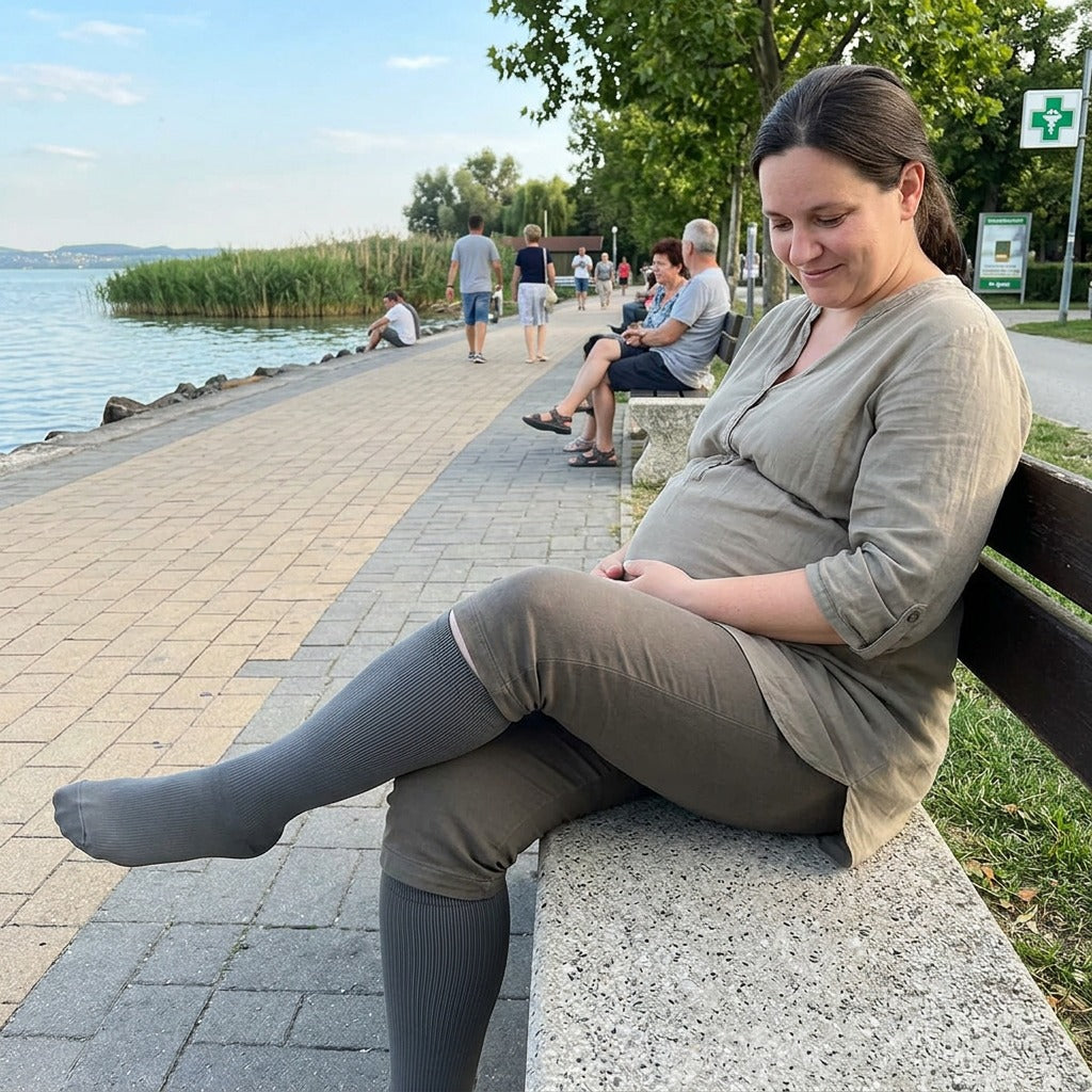 Kismama kompressziós zokni, 15-20 mmHg - a mindennapokban