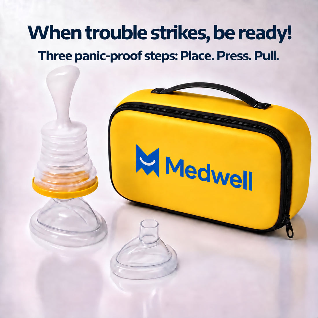 Medwell anti-choking device and carrying case