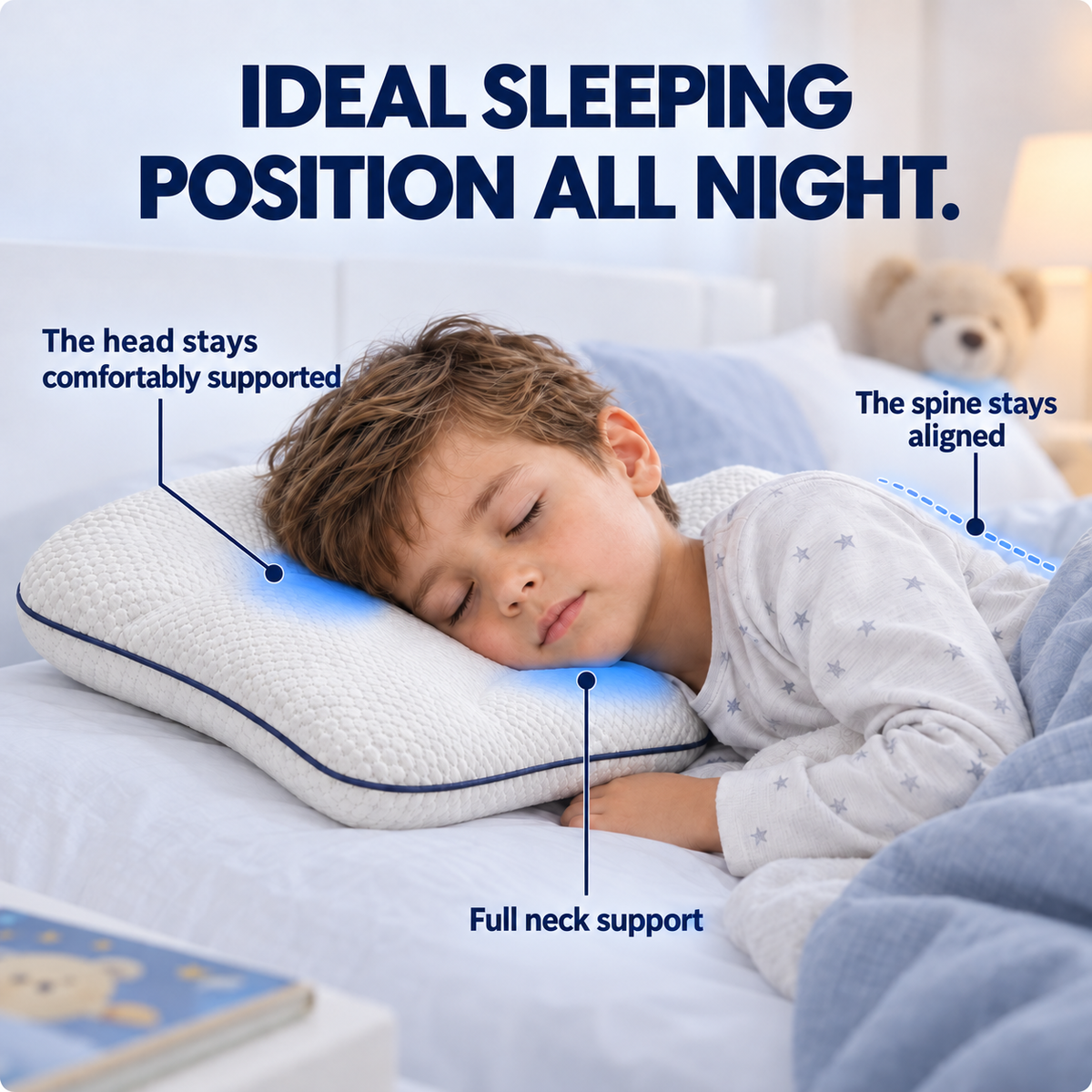 Medwellaid™ Ergonomic Children’s Pillow