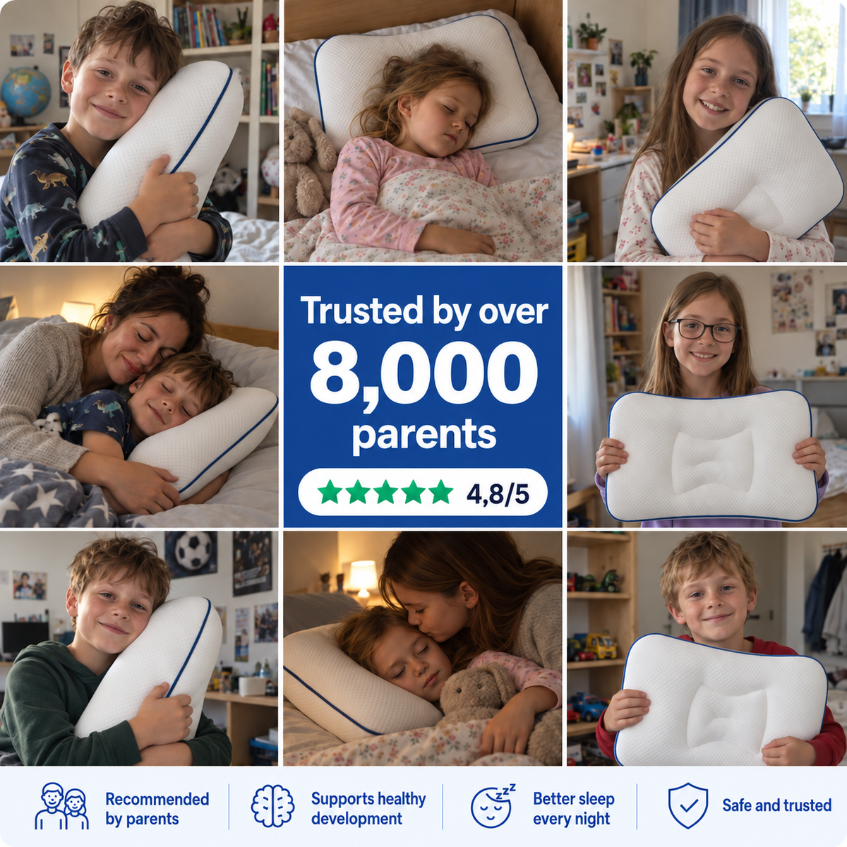 Medwellaid™ Ergonomic Children’s Pillow