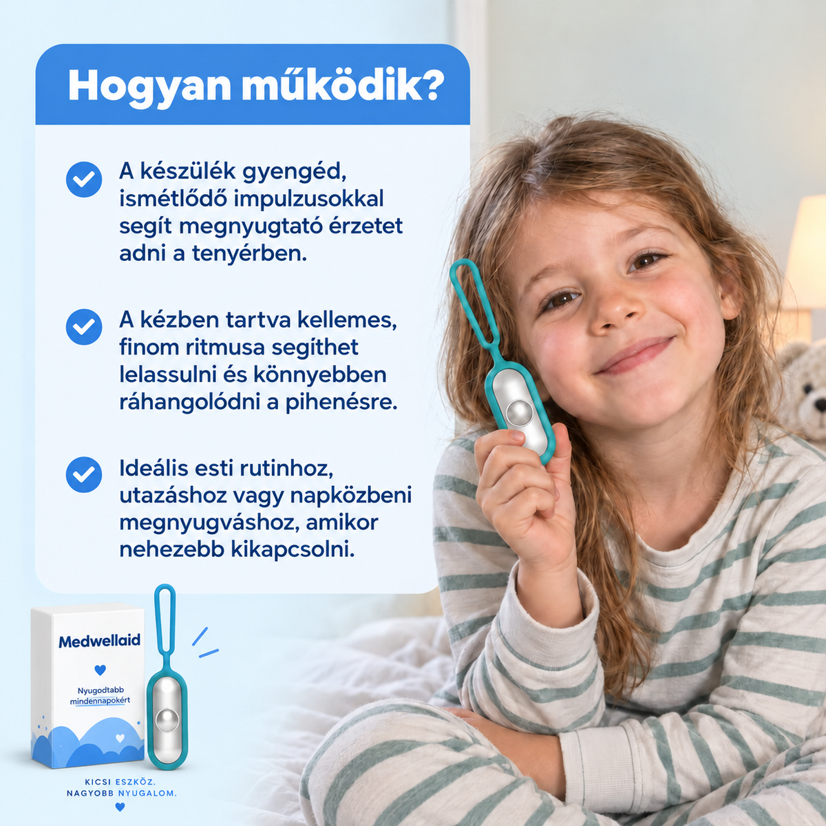 Medwellaid™ Elalvást Segítő Mikroimpulzusos Nyugtató