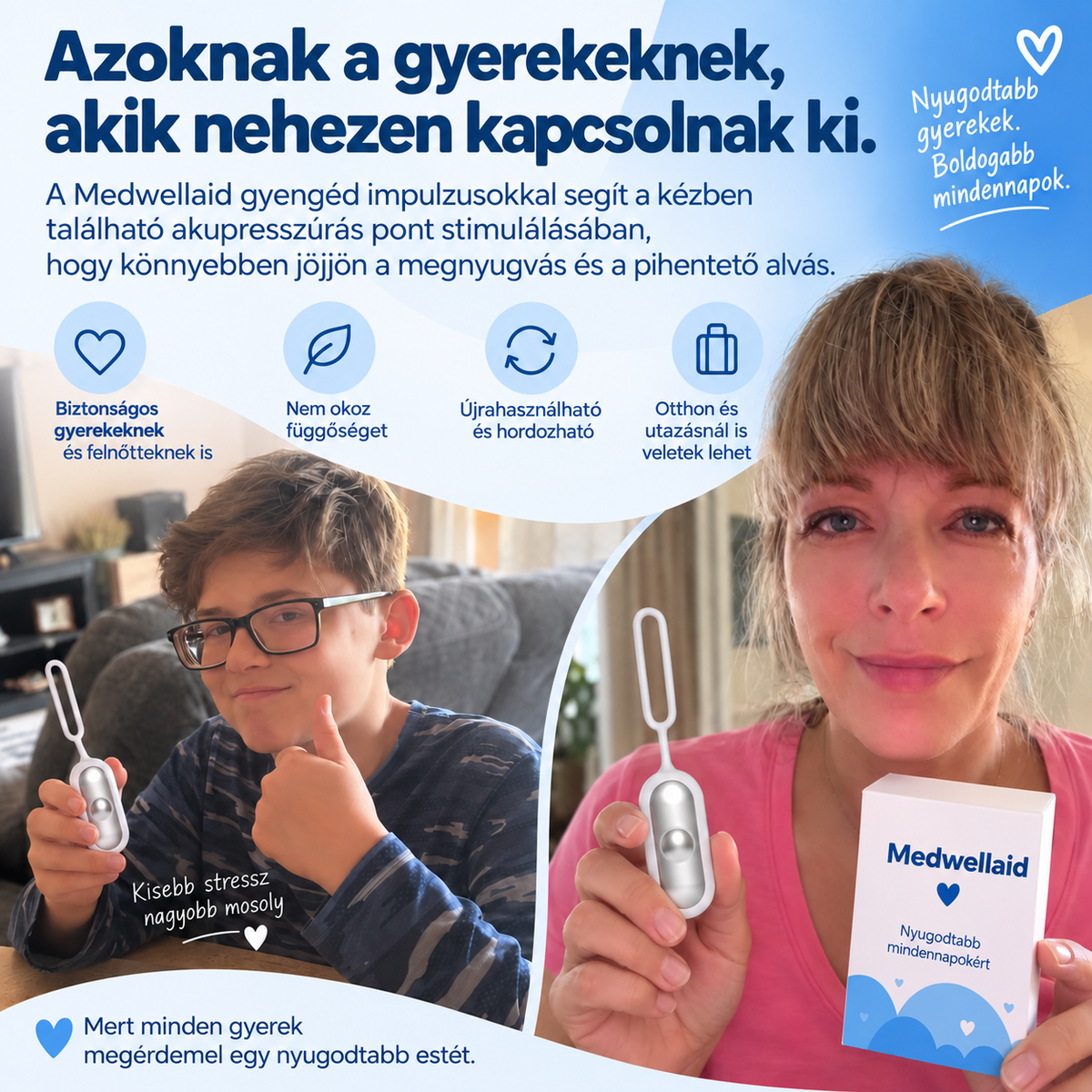 Medwellaid™ Elalvást Segítő Mikroimpulzusos Nyugtató