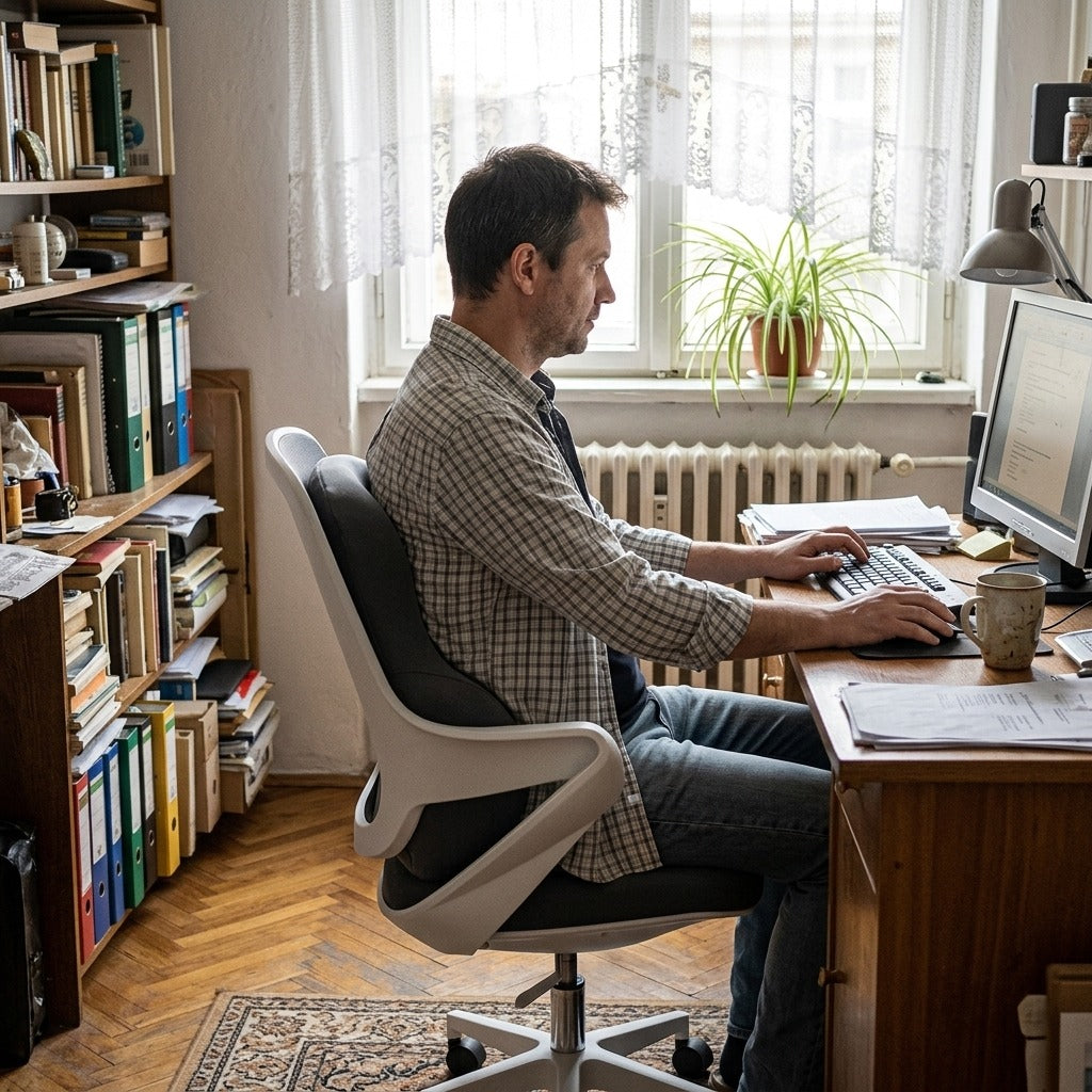 Ergonomikus memóriahabos deréktámasz irodába, autóba és játékhoz - a mindennapokban