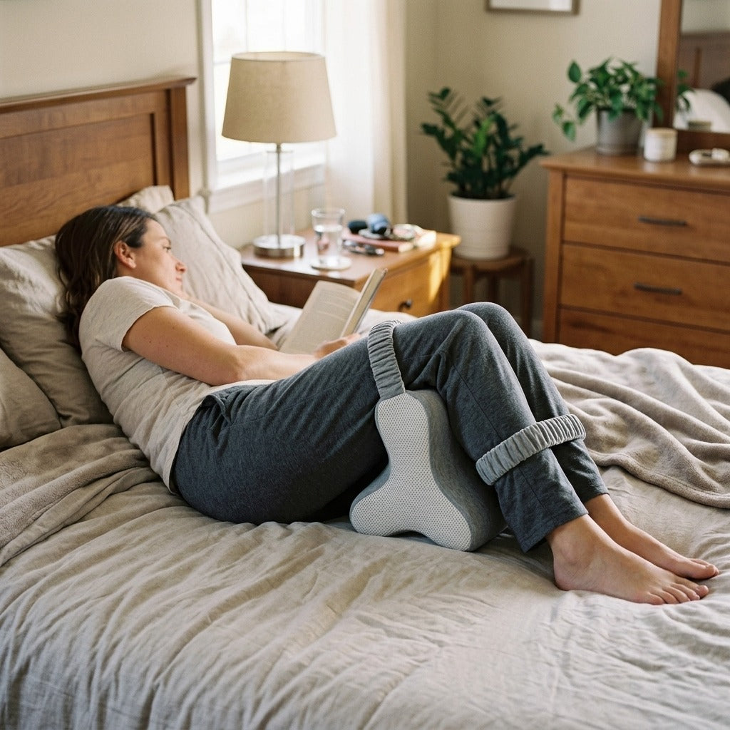 Memory Foam Leg and Knee Support Pillow - at home
