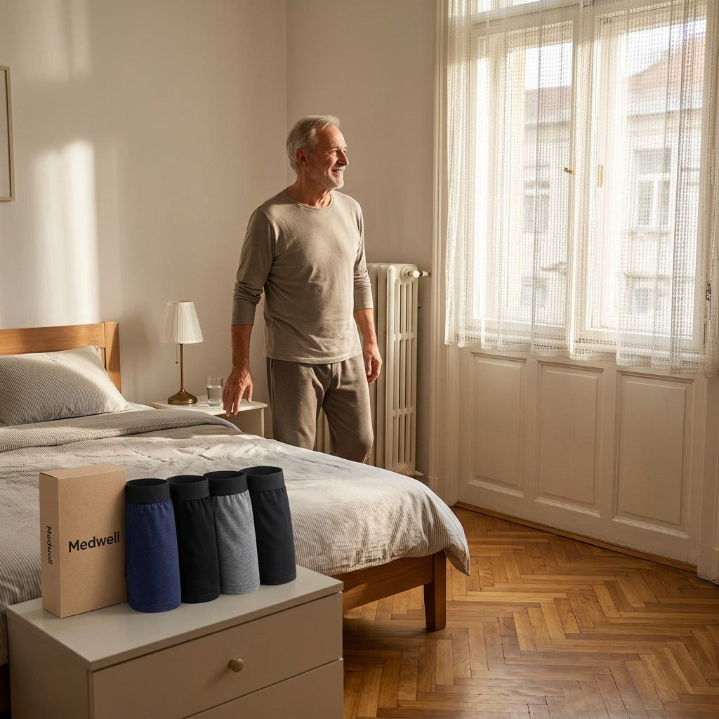 Férfi éjszakai inkontinencia boxeralsó, 5 db - otthon