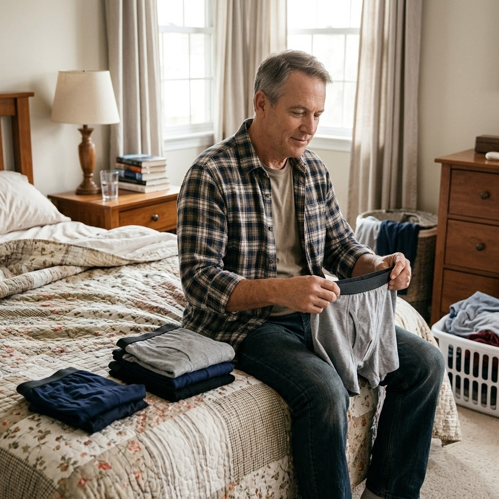 Men's Washable Incontinence Boxer Briefs - in everyday life