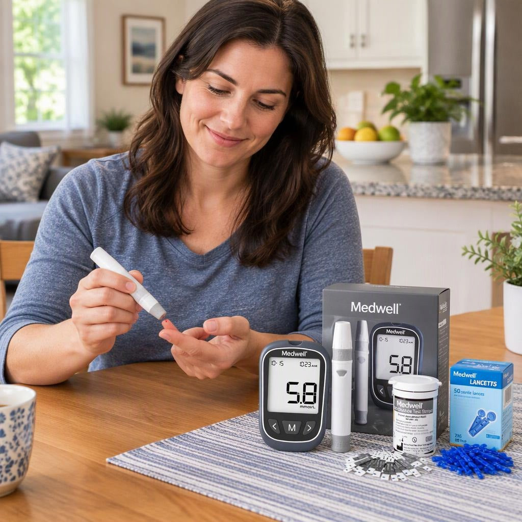 Medwell Gochek2 Blood Glucose Meter Kit - in everyday life