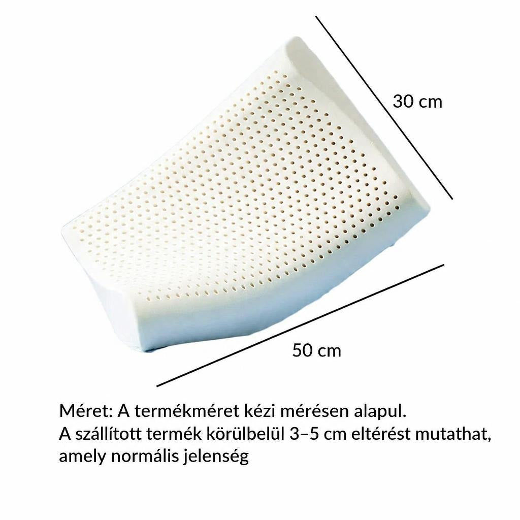 Ergonomikus habpárna 30 cm és 50 cm méretjelölésekkel.
