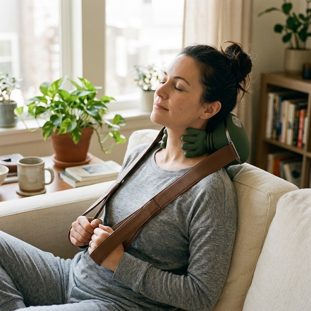 Neck and Shoulder Kneading Massager - at home