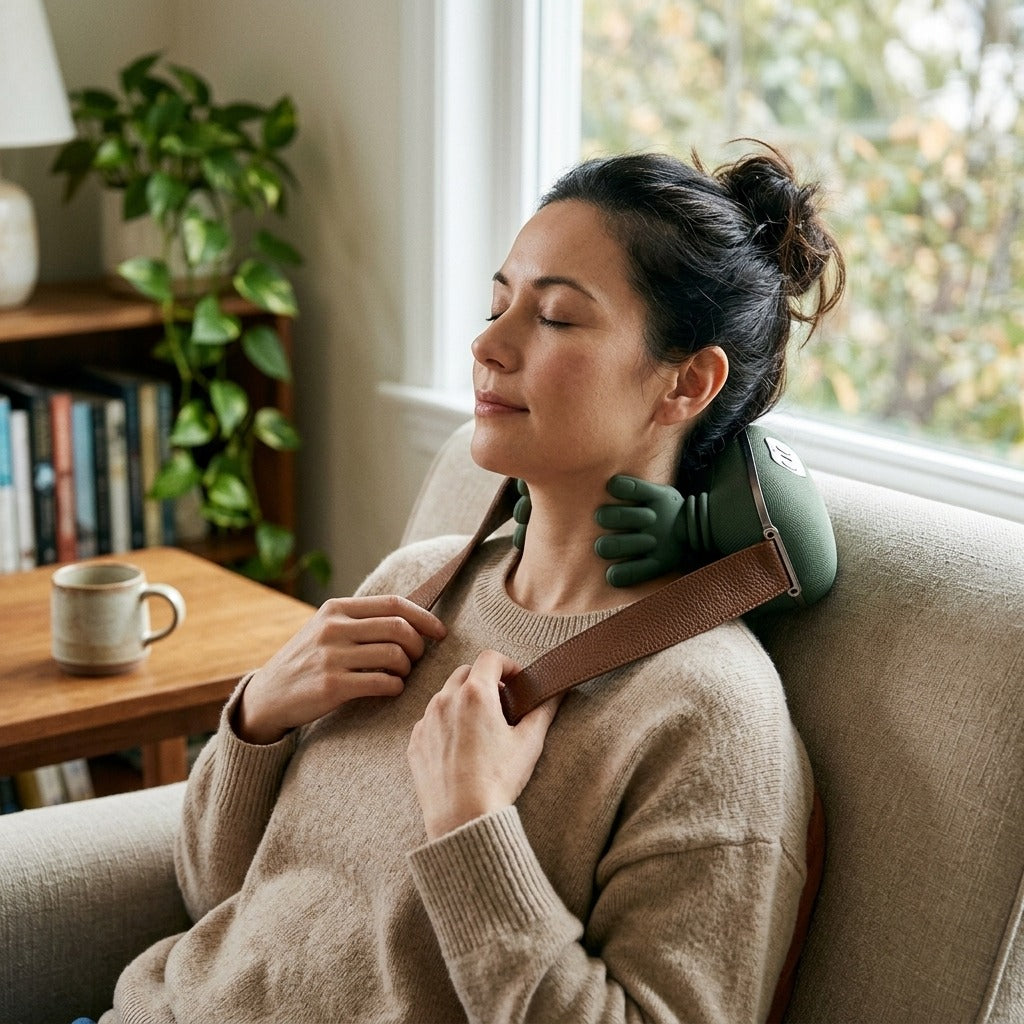 Neck and Shoulder Kneading Massager - in everyday life