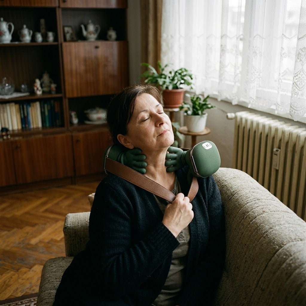 Gyúró nyak- és vállmasszírozó - a mindennapokban