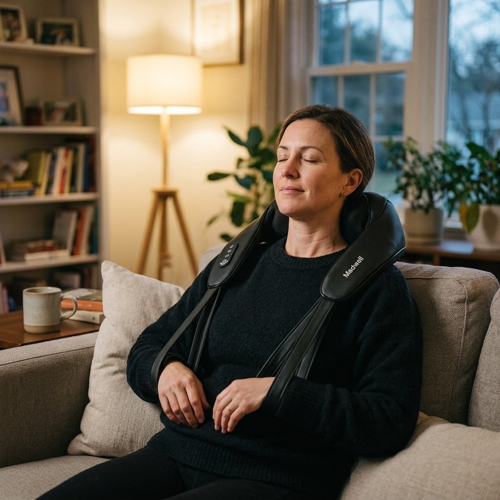 Neck and Shoulder Massager with Heat - in everyday life