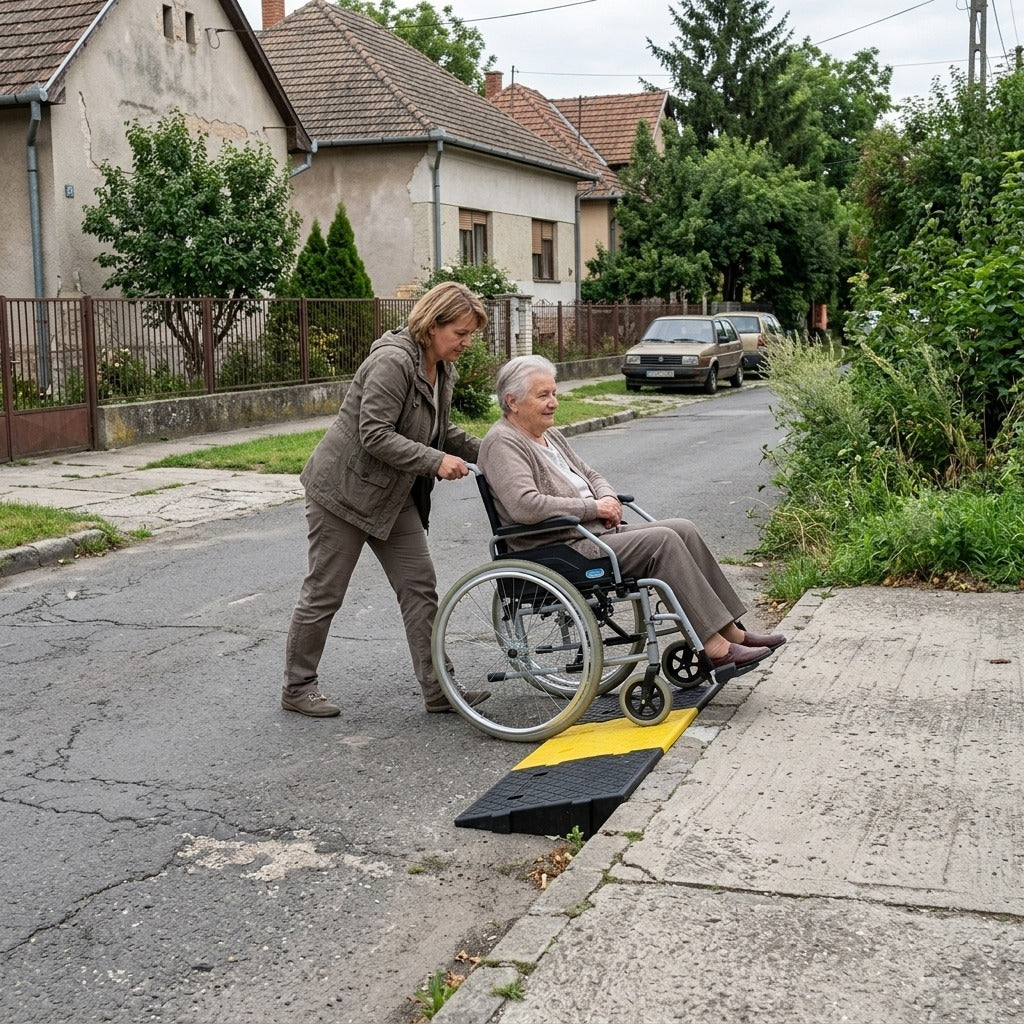 Csúszásgátló műanyag rámpa, 30/40/50 mm, 1 db - a mindennapokban