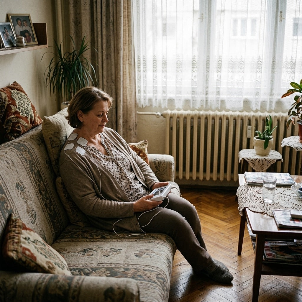 Medwell 2 csatornás TENS EMS készülék 12 móddal - a mindennapokban