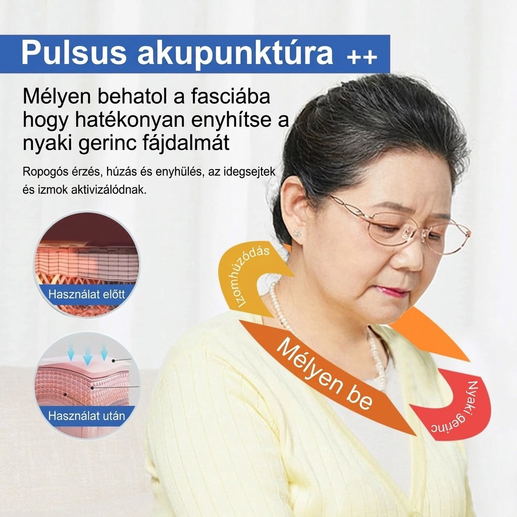 Pulsus akupunktúra nyaki fájdalomkezelő eszköz