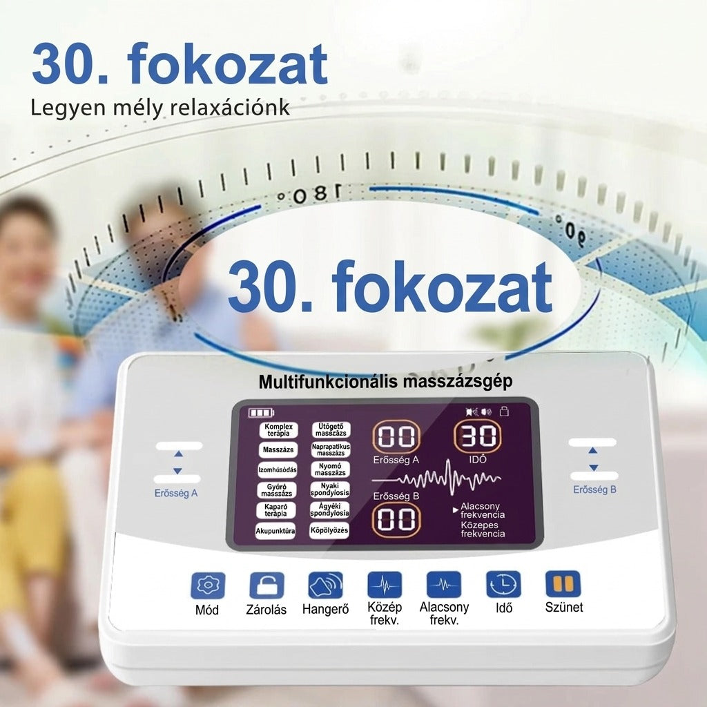 30. fokozat multifunkcionális masszázsgép bemutatása
