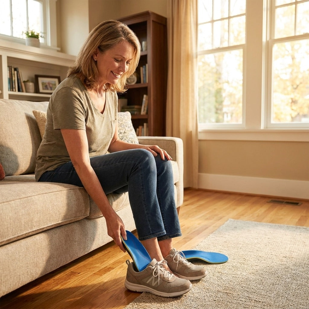 Orthotic Insoles for Arch Support - at home