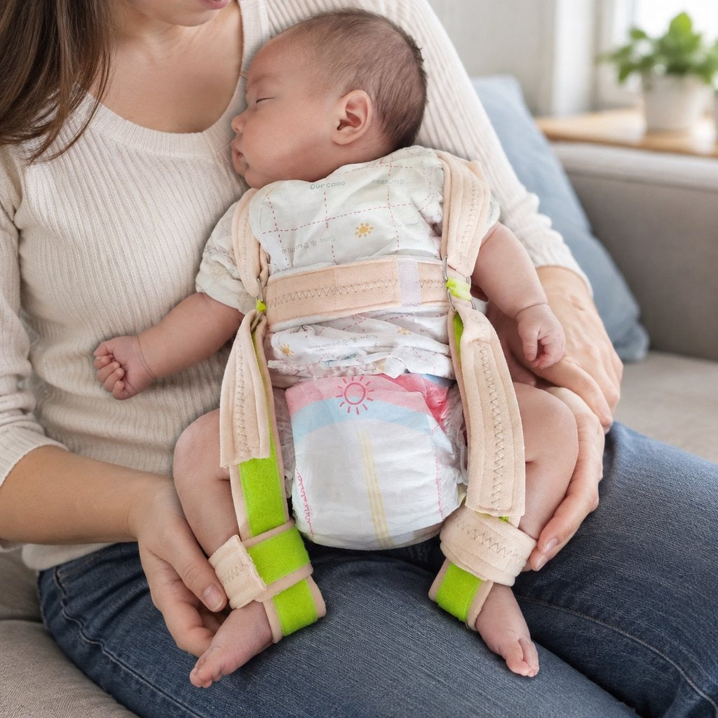 Pavlik-Style Hip Harness for Children - in use