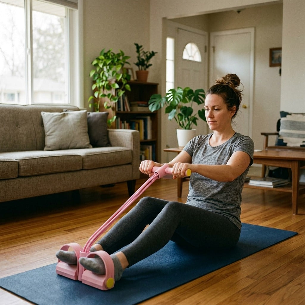 Pedal Resistance Bands for Home Exercise - at home