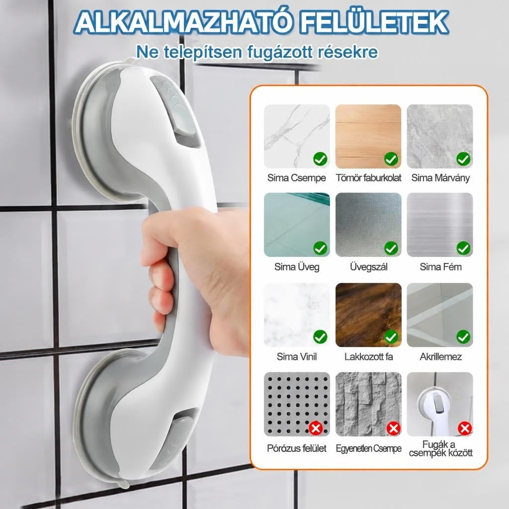 Vákuumos kapaszkodó alkalmazható és nem javasolt felületeinek bemutatása.