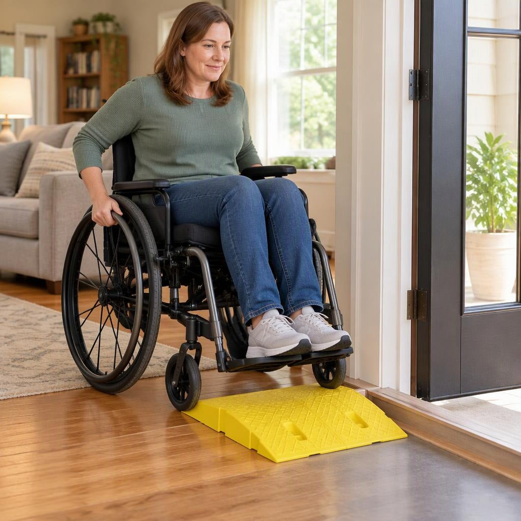 Plastic Threshold and Curb Ramp - at home