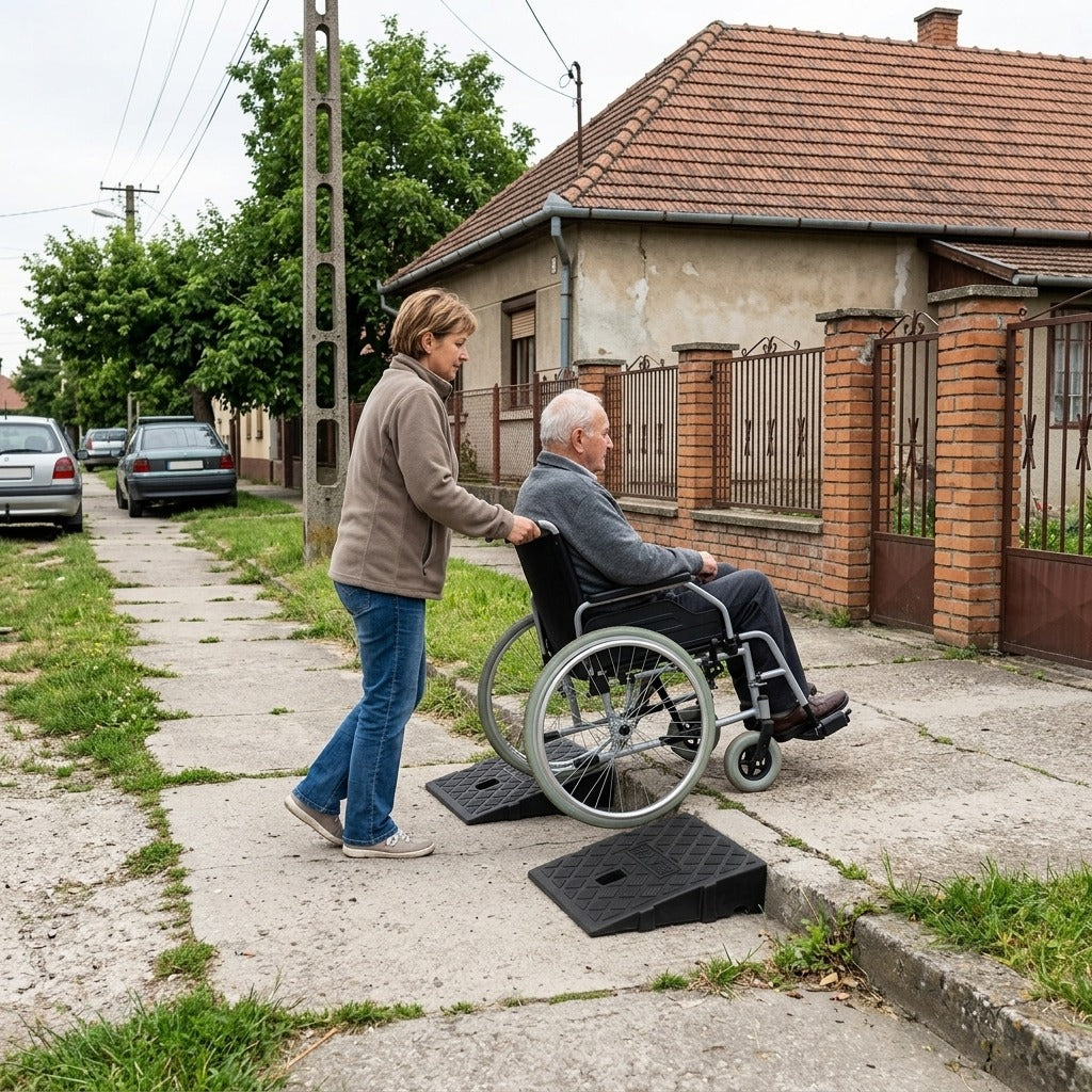 Műanyag küszöbrámpa, 2 darabos készlet - a mindennapokban