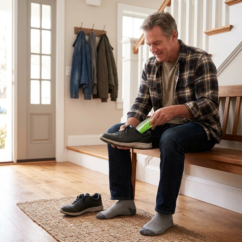 Polyurethane Heel Lift Insoles with Arch Support - in everyday life