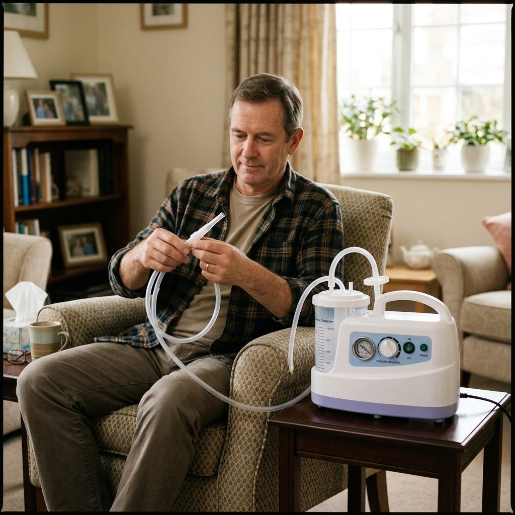 Portable 1000 ml Suction Unit - at home
