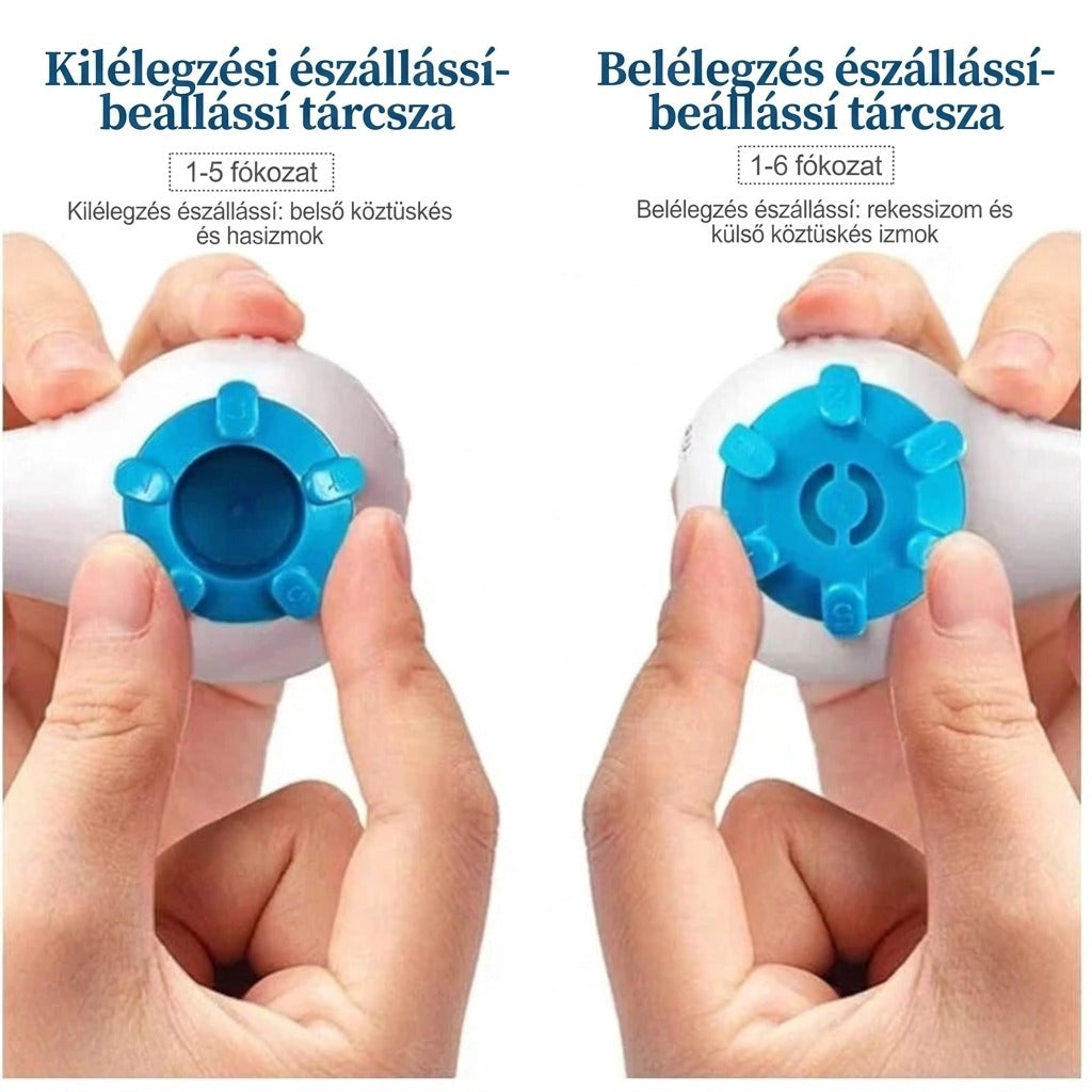 Légzési ellenállás fokozatok beállítási tárcsza