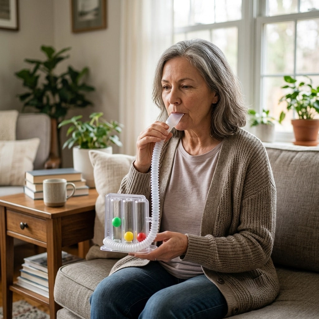 Portable Breathing Exerciser for Home Use - in everyday life