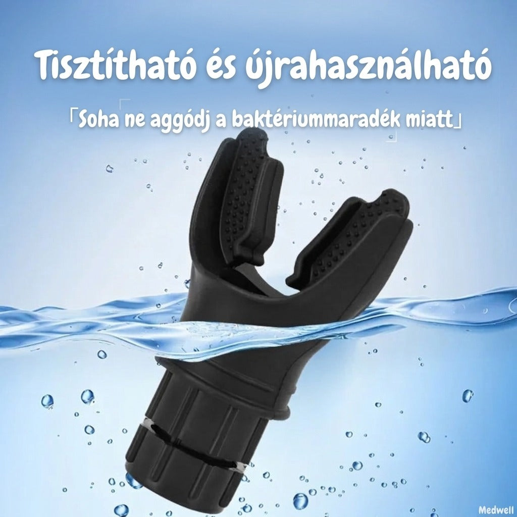 Fekete légzésgyakorlat tisztítható és újrahasználható
