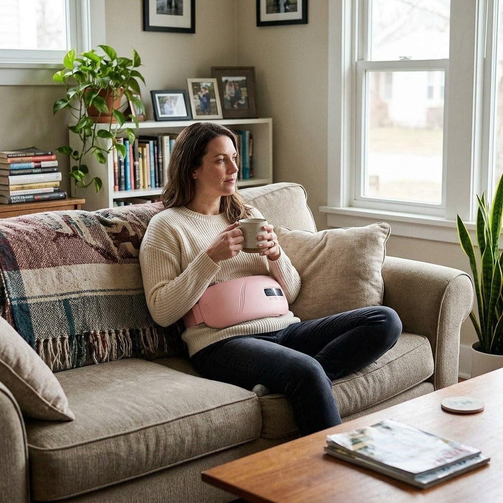 Portable Electric Heating Pad for Waist Use - at home