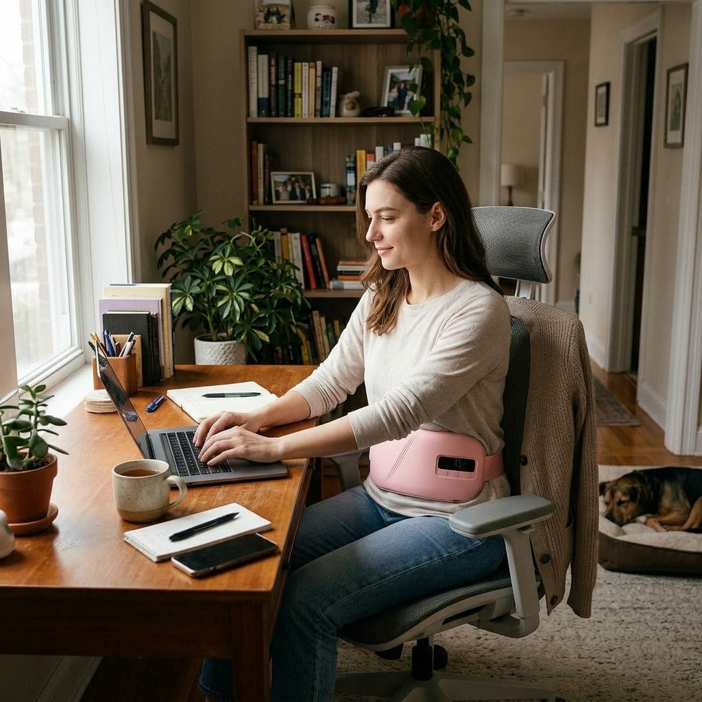 Portable Electric Heating Pad for Waist Use - in everyday life