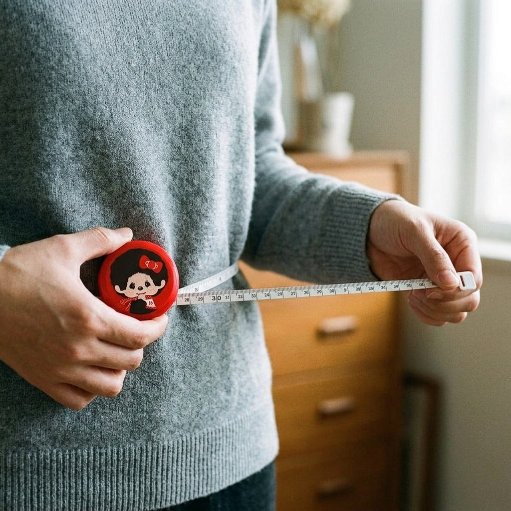 Portable Flexible Body Tape Measure - in use
