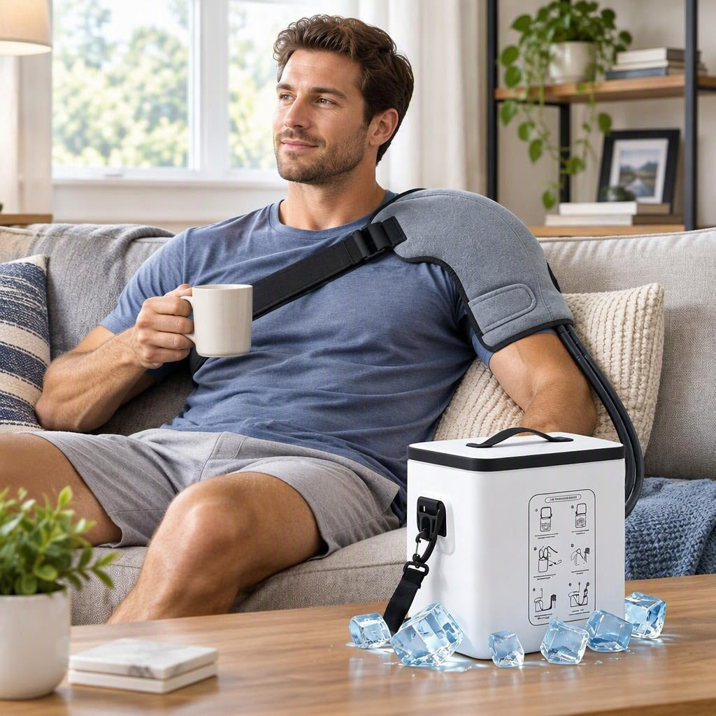 Portable Ice Water Cooling Compression System - in everyday life
