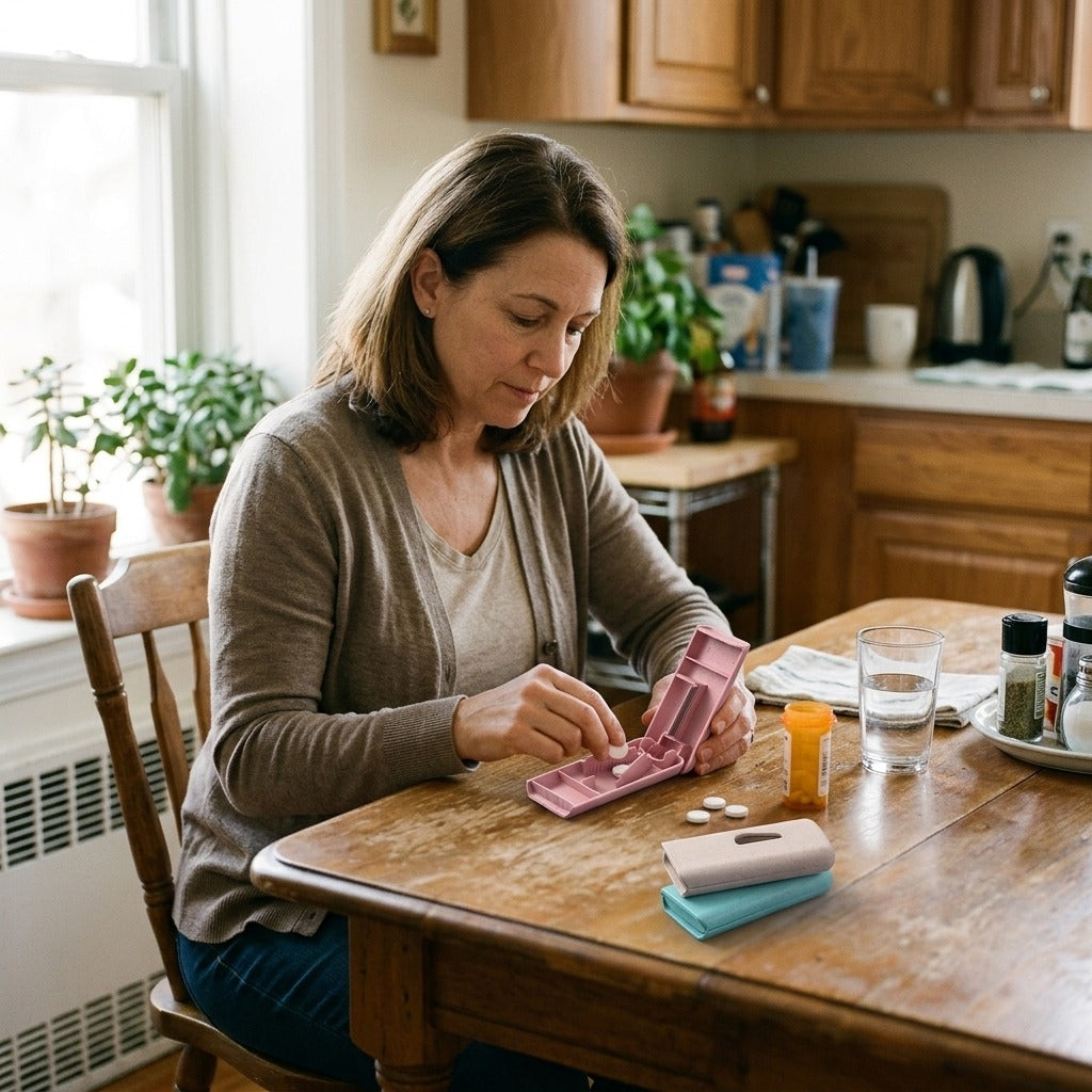 Portable Mini Medicine Cutter - at home