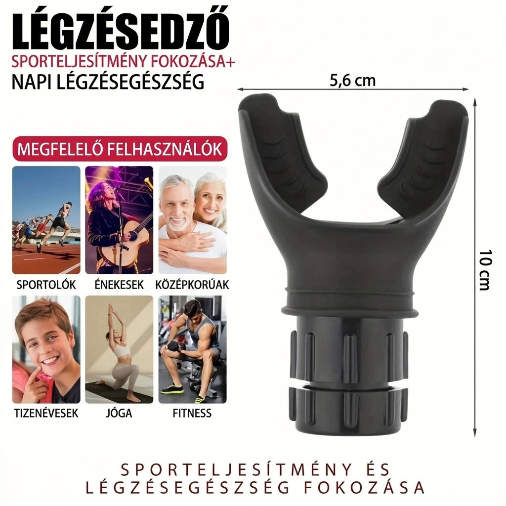 Légzésedző, sportolóknak énekeseknek, 5,6×10 cm méret