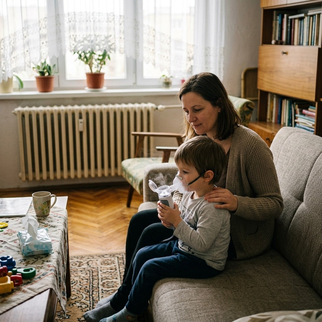 Hordozható ultrahangos hálós porlasztó felnőtteknek és gyerekeknek - a mindennapokban