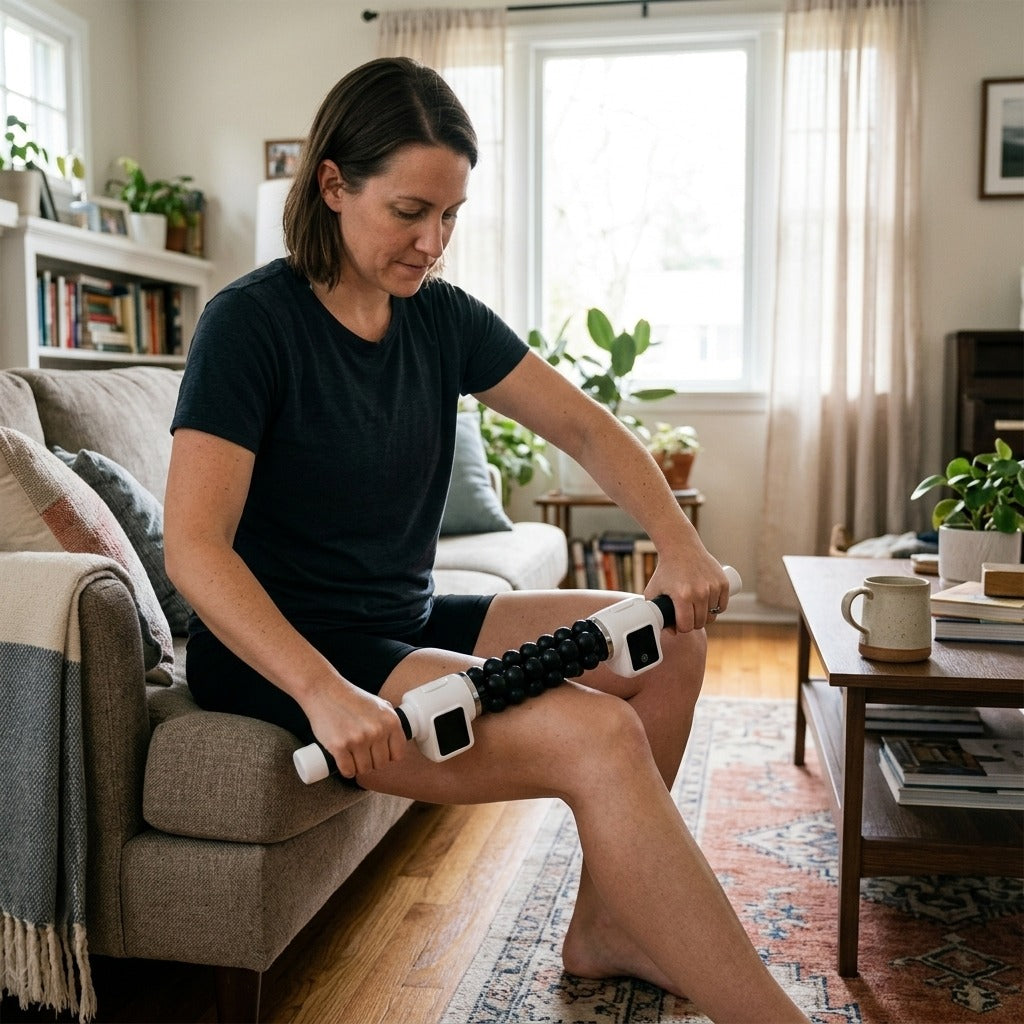 Rechargeable Electric Roller Massage Stick - at home