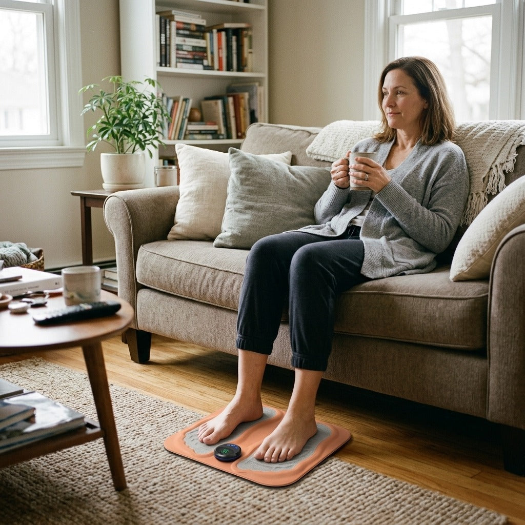 Rechargeable EMS Foot Massager - in everyday life