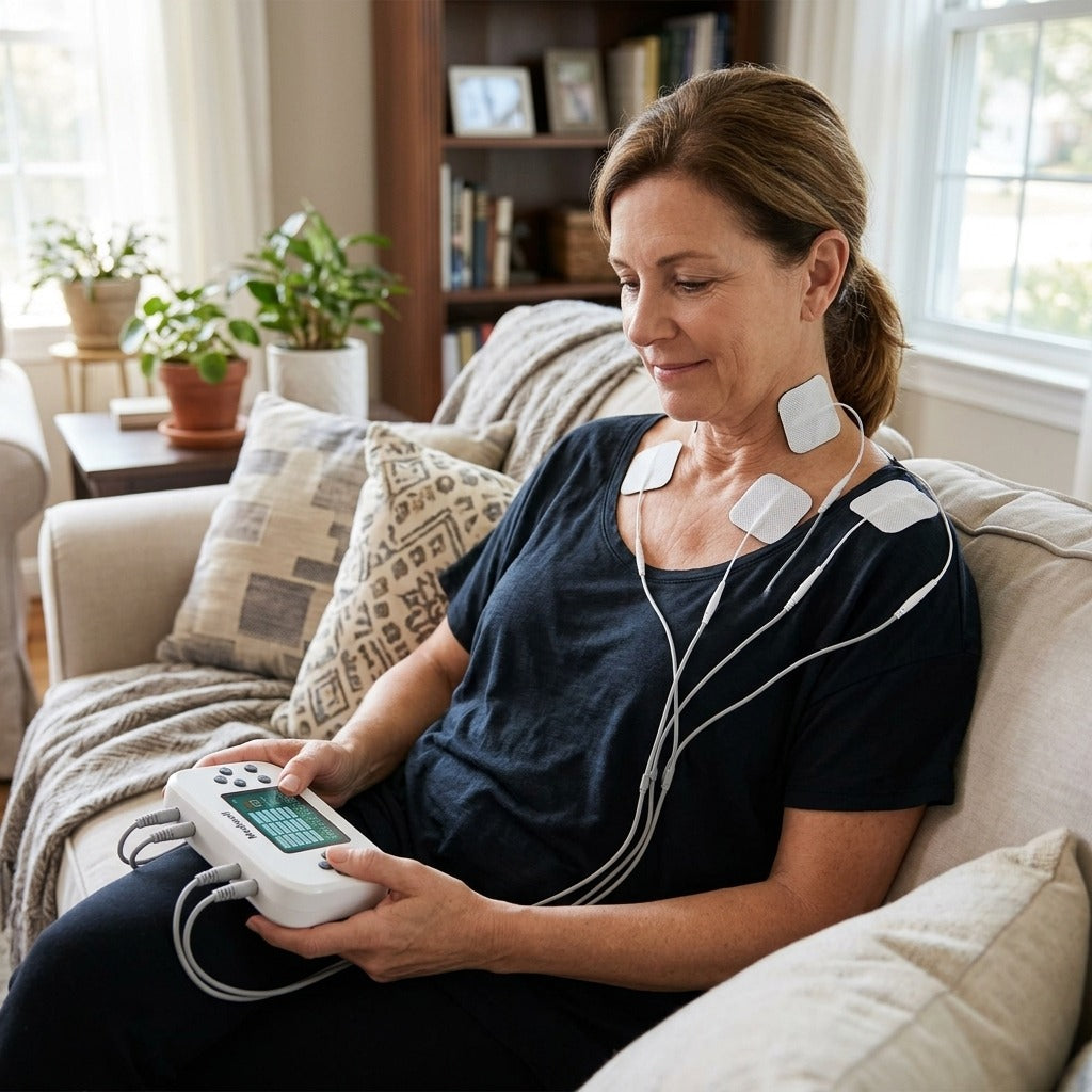Rechargeable EMS Muscle Stimulation Massager - in everyday life