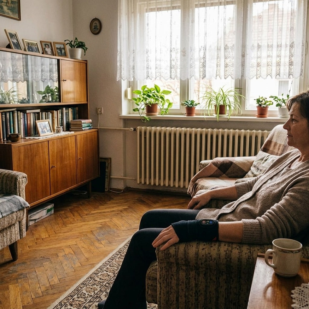 Újratölthető vörös- és infravörös fényterápiás párna - otthon