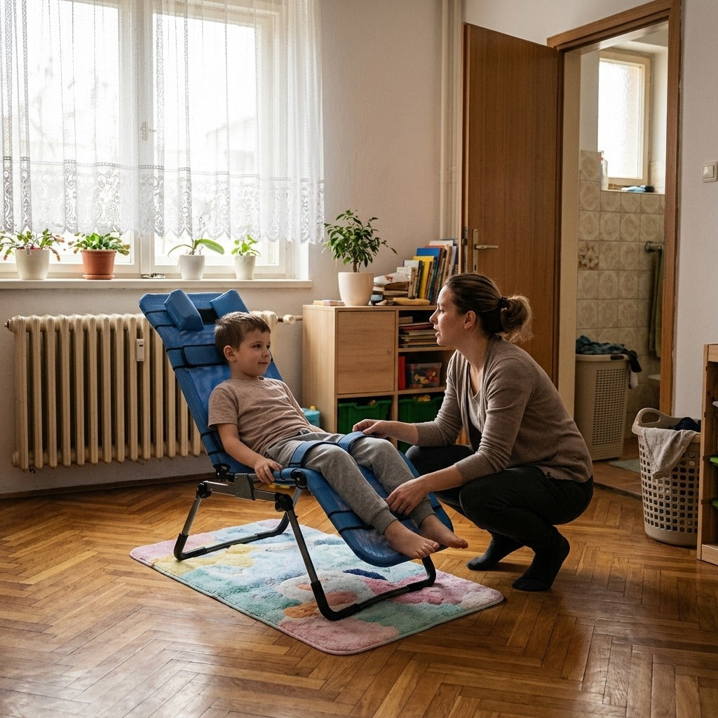 Dönthető fürdetőszék gyermekeknek - otthon